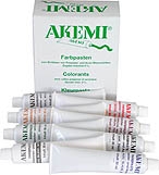 Akemi Marble Filler Coloring Paste - 30ml - Black - 8 Tubes