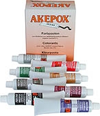 Akemi AKEPOX Black Coloring Paste (Box of 8) 30ml