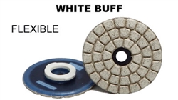 Alpha 3" Flexible Turboshine Polishing/Scratch Removal Pad - White Buff