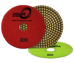 4" CYCLONE ULTRA POLISHING PAD # 100 GRIT