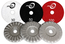 4" Velcro Grinding Disk - 100 Grit