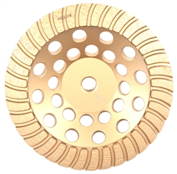 6" DUSTER CUP WHEEL, COARSE - DOME