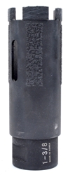 DUSTER 1-3/8" LASER WELDED VACUUM BRAZED CORE BIT WET/DRY