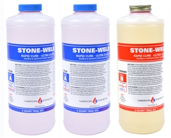 Stone-Weld: Marble & Granite Epoxy Adhesive - 3 Quart Kit