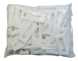 FABRICATOR WEDGES, WHITE, 100 PCS